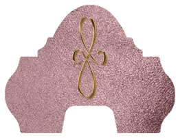 DARAY-L-601-BZ-SH-OR Bronze Scroll Shimmer Orchid